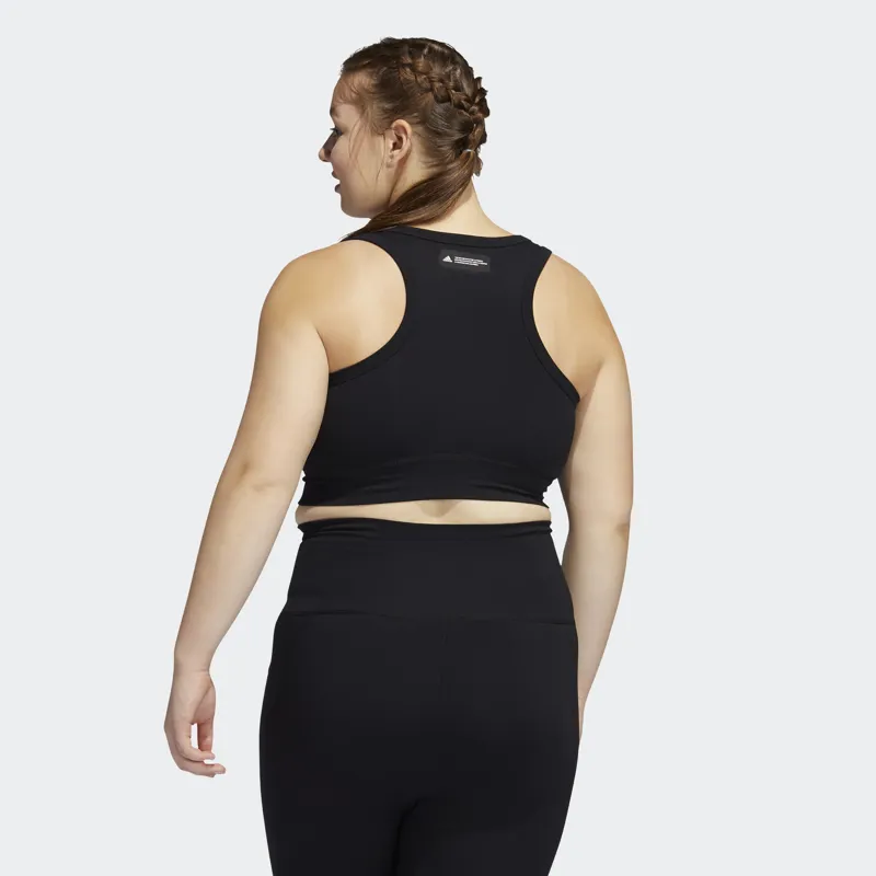 adidas Studio Bra Plus Size in Black-4