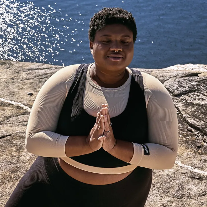 adidas Studio Bra Plus Size in Black-7