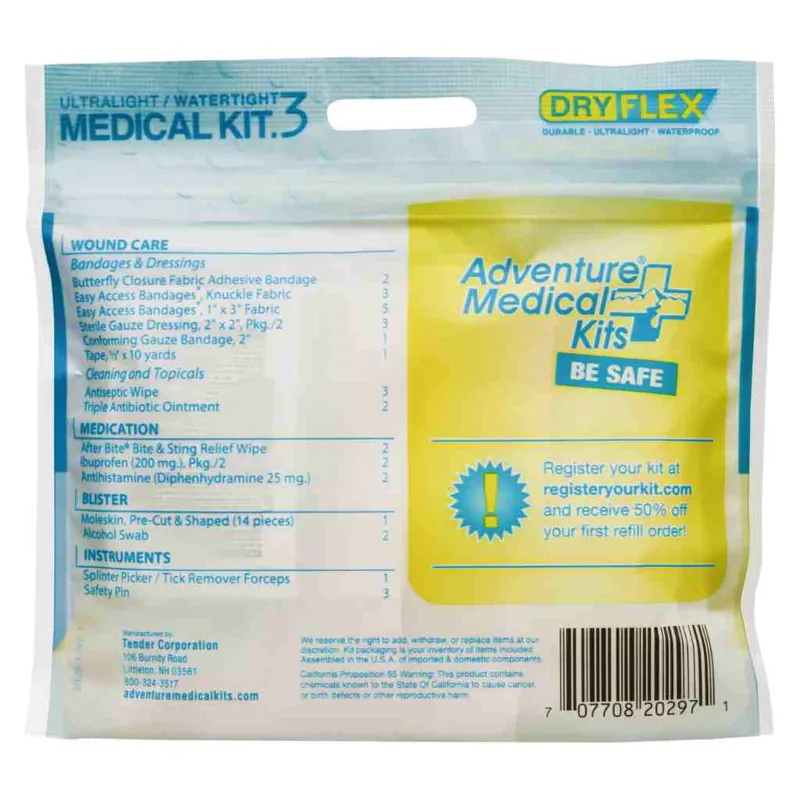 Adventure Medical Kits Ultralight/Watertight Medical Kit .3-1
