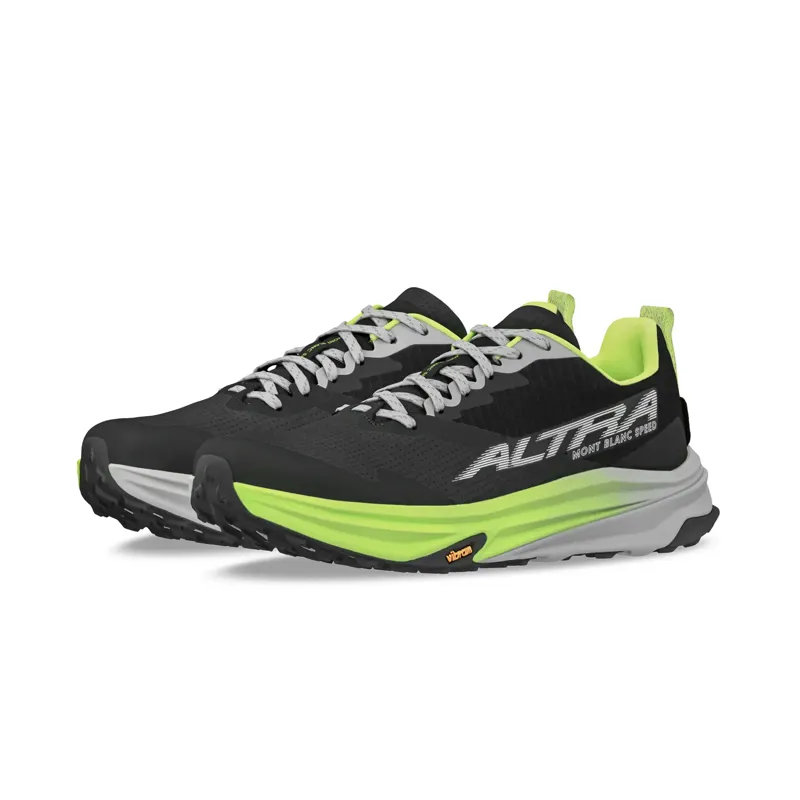 Altra Mont Blanc Speed Women's Trail Running Shoe in Black/Lime-4