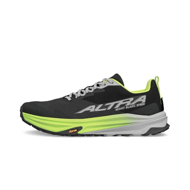 Altra Mont Blanc Speed Women's Trail Running Shoe in Black/Lime-2