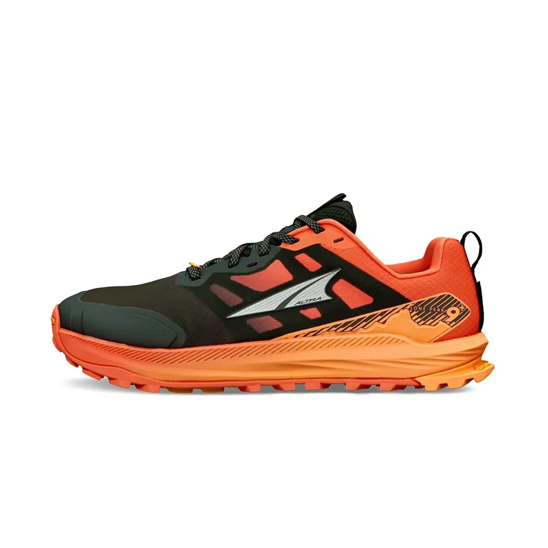 Altra Lone Peak 9+ Men's Trail Running Shoe in Black/Orange-4