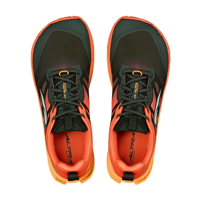 Altra Lone Peak 9+ Men's Trail Running Shoe in Black/Orange-5