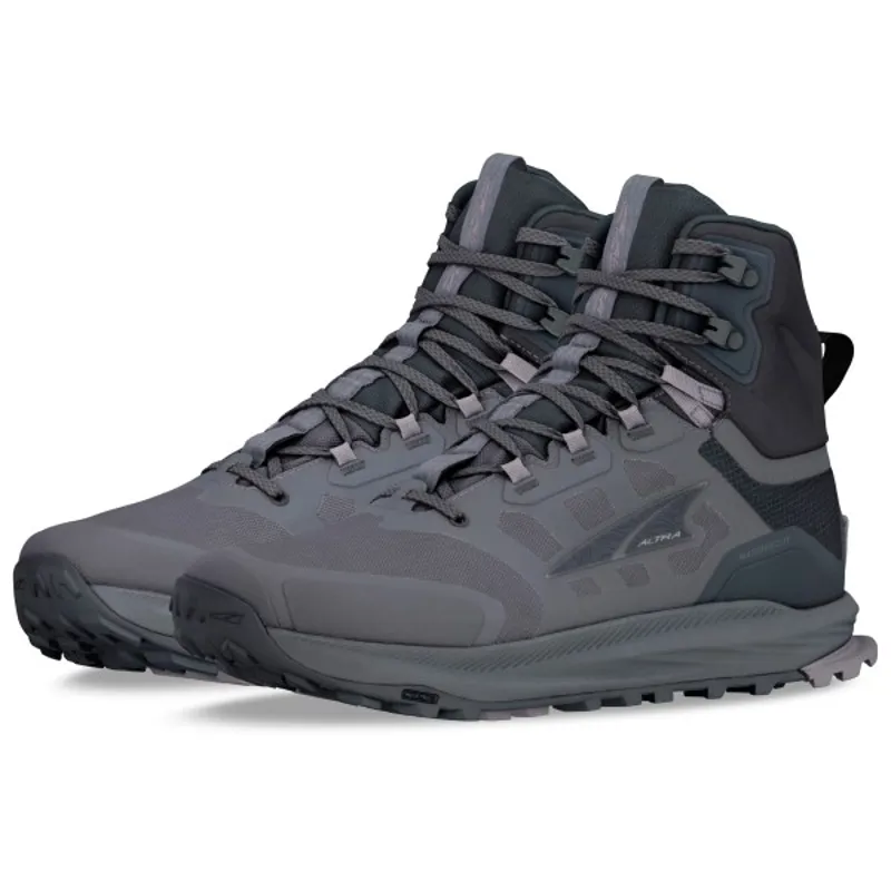 Altra Lone Peak 9 Waterproof Mid Fast Hike Boots in Black/Grey-3