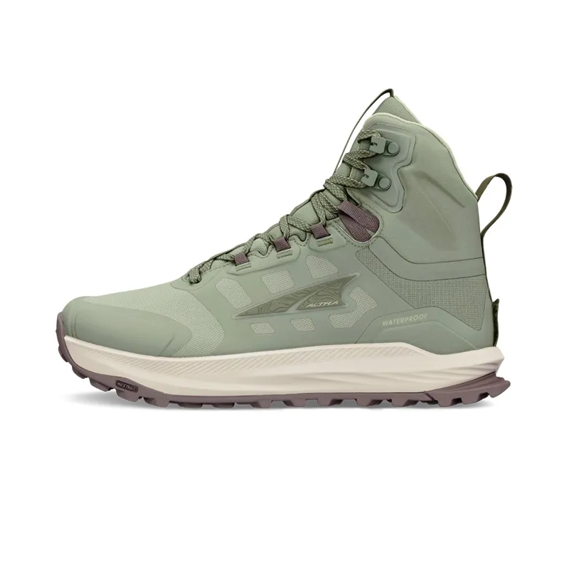 Altra Lone Peak 9 Waterproof Mid Women's Hiking Boot in Dusty Olive-3
