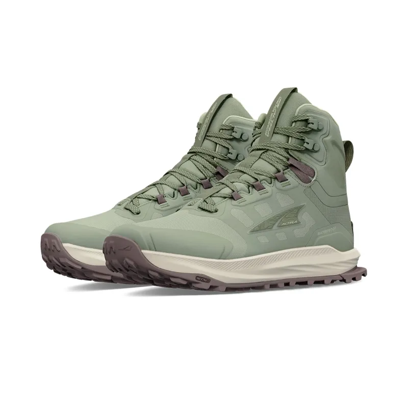 Altra Lone Peak 9 Waterproof Mid Women's Hiking Boot in Dusty Olive-5