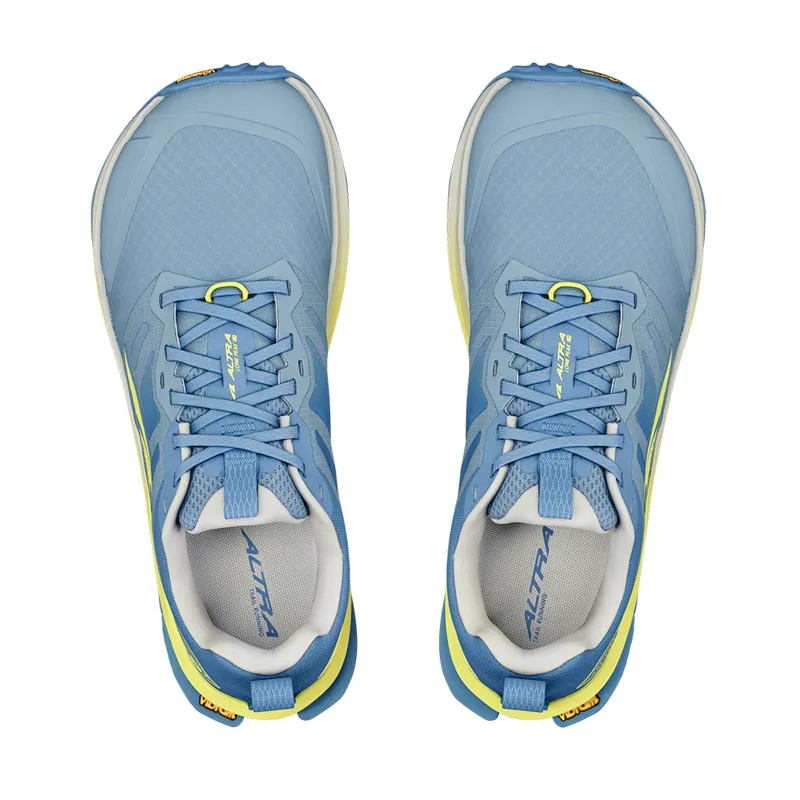Altra Lone Peak 9+ Women's Trail Running Shoe in Blue/Lime-4