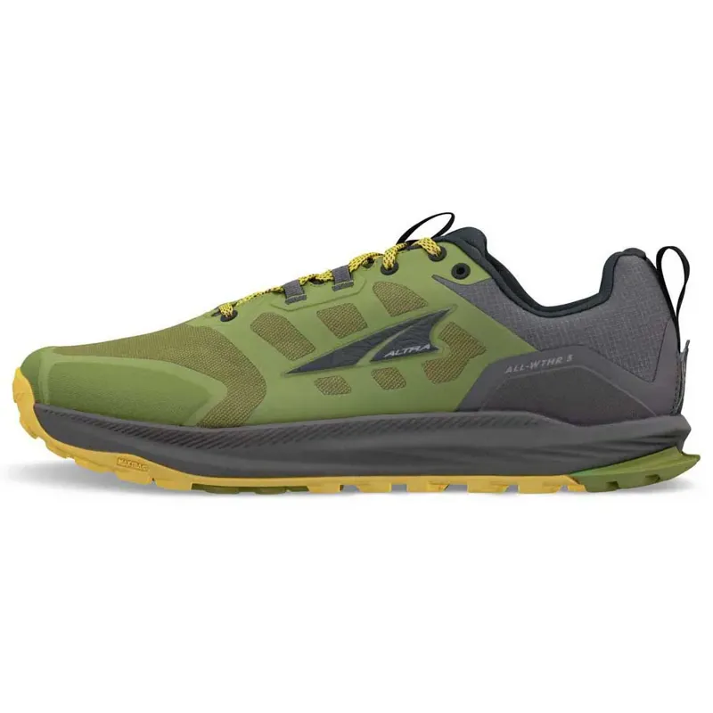 Altra Lone Peak 9 Waterproof Men's Trail Running Shoe in Dusty Olive -3
