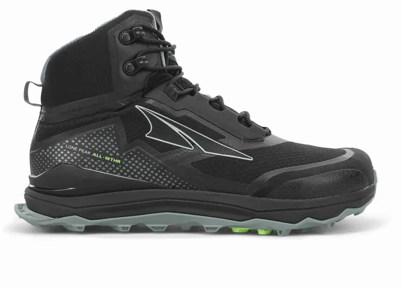 Altra Lone Peak ALL-WTHR Mid Women's Fast Hike Boot in Black
