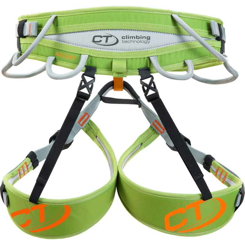 Climbing Technology Ascent Harness in Green-1