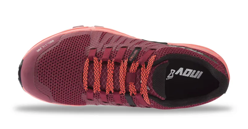Inov8 Roclite 290 Womens Trail Running Shoes in Red and Coral-3