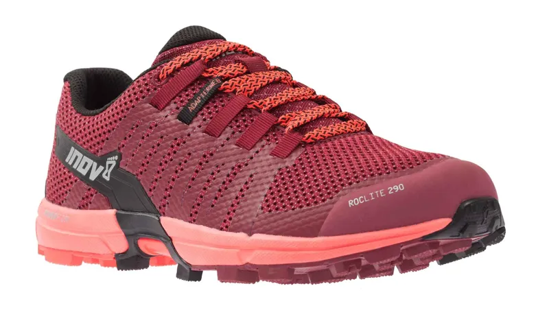 Inov8 Roclite 290 Womens Trail Running Shoes in Red and Coral-6