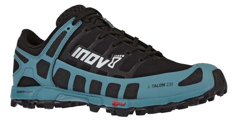 Inov8 X-Talon 230 Womens Fell Running Shoe in Black/Blue/Green-6
