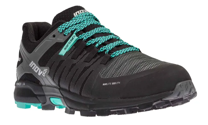 Inov8 Roclite 315 GTX Womens Trail Running Shoe in Black/Teal-2