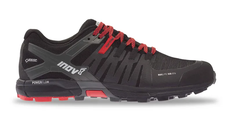 Inov8 Roclite 315 GTX Mens Trail Running Shoe in Black/Red