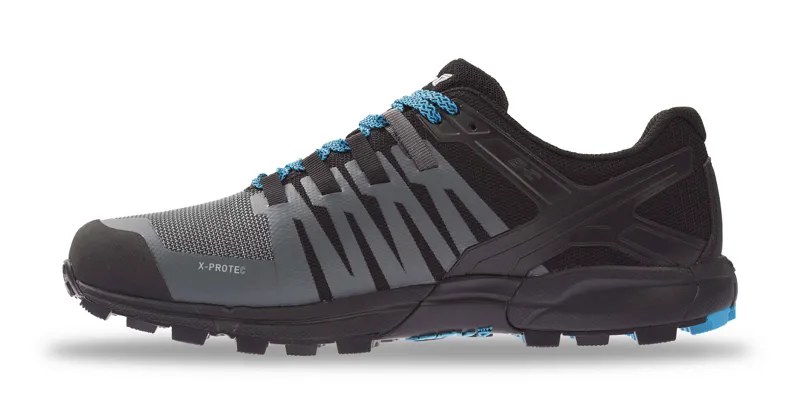 Inov8 Roclite 315 Mens Trail Running Shoe in Grey/Black/Blue-5