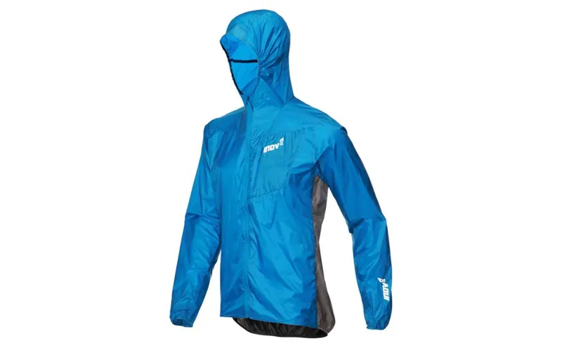 Inov8 Windshell FZ Mens Running Jacket in Blue/Dark Grey-2