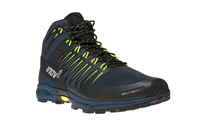 Inov8 Roclite G 345 GTX Men's Fast Hike Boot in Navy/Yellow-1