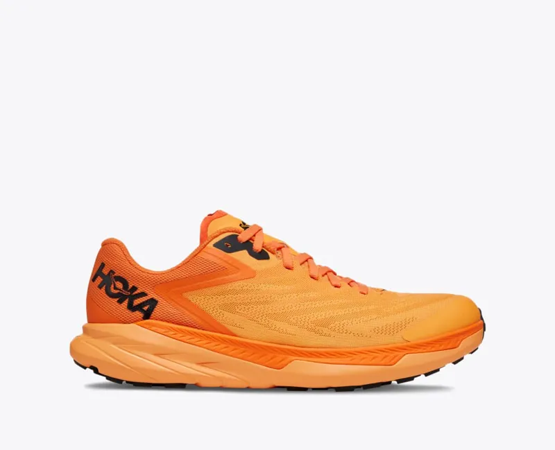 HOKA Zinal Men's Trail Running Shoe in Blazing Orange/Persimmon Orange