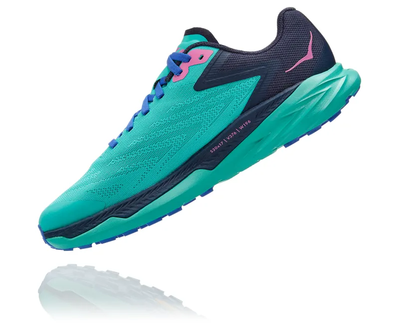 HOKA Zinal Women's Trail Running Shoe in Atlantis/Outer Space-4