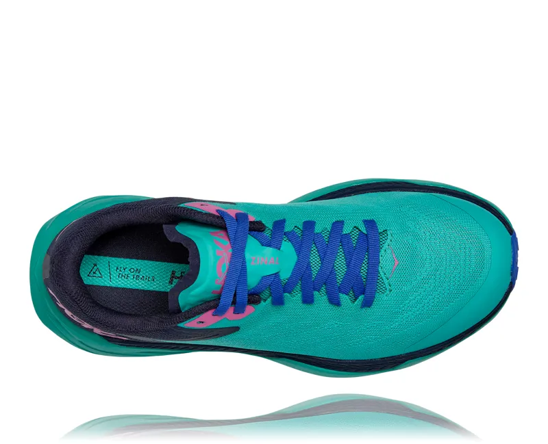 HOKA Zinal Women's Trail Running Shoe in Atlantis/Outer Space-3