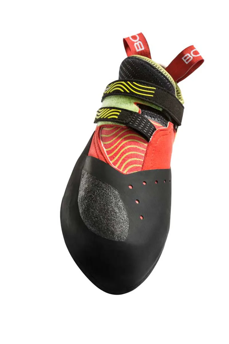 Boreal Synergy Climbing Shoe in Black/Green/Red-2