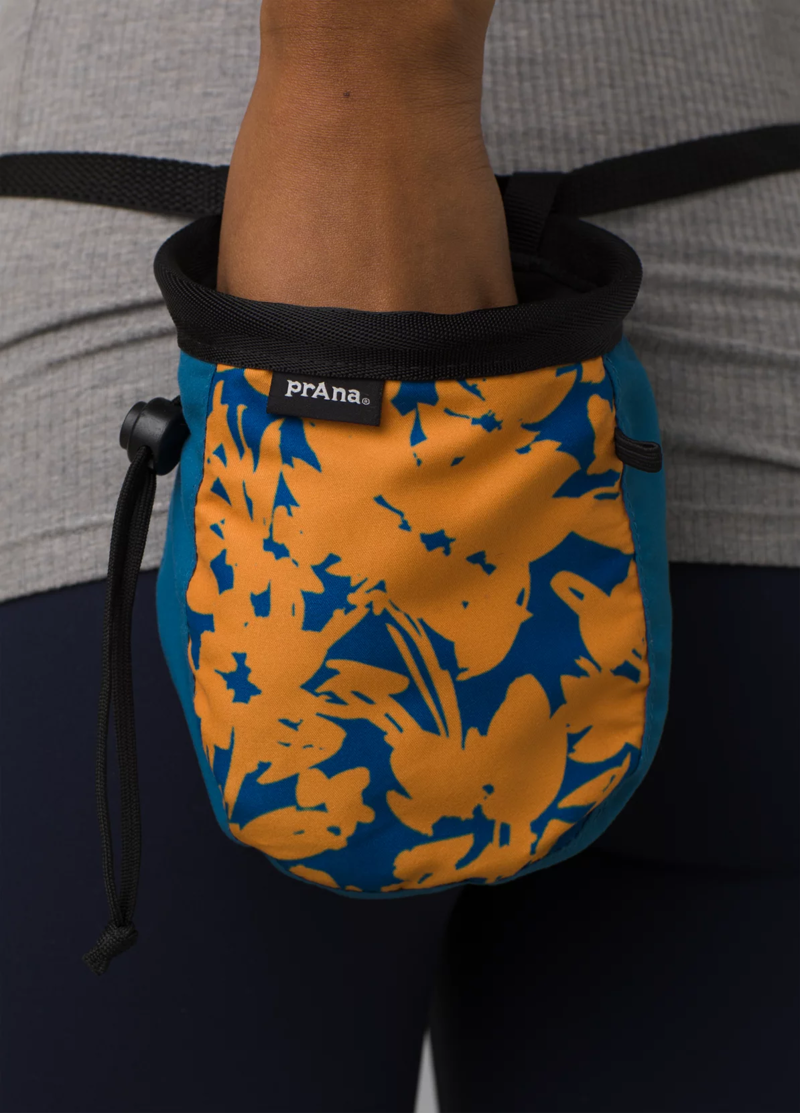 prAna Graphic Chalk Bag Climbing Faded Poppy