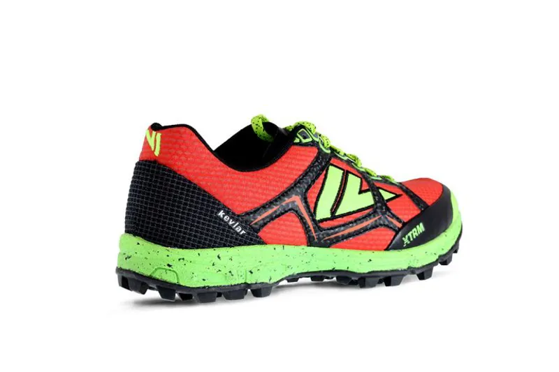VJ Sports XTRM Unisex Trail Running Shoes in Red/Green-1