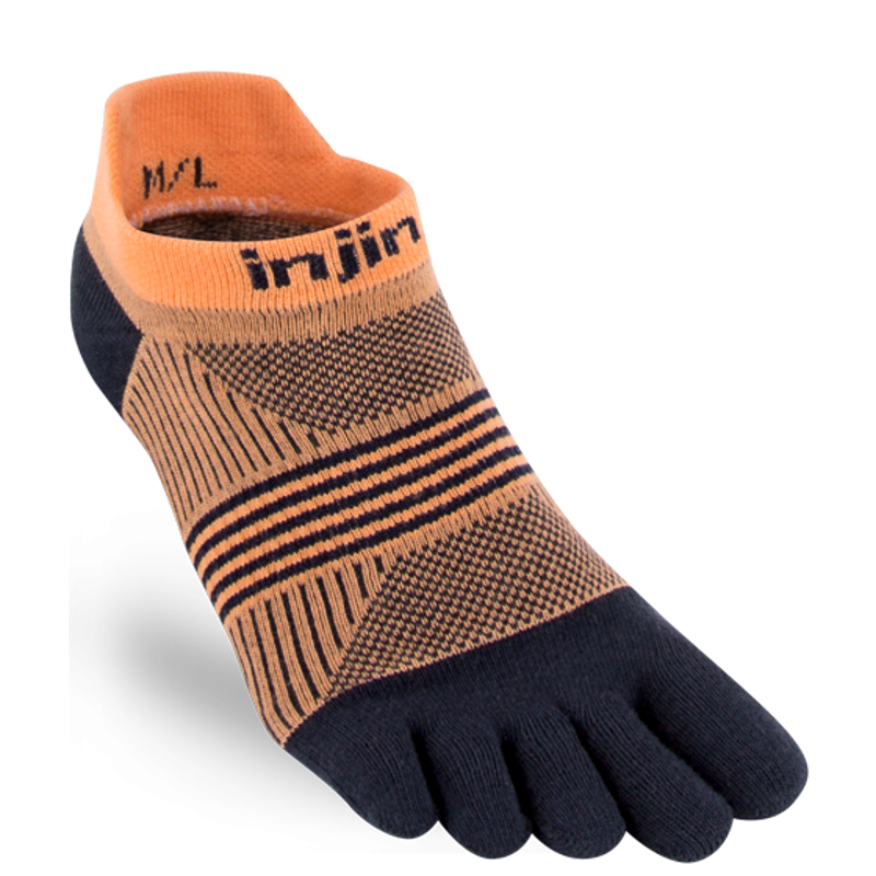 Injinji Performance Run LW No-Show Womens Running Sock in Underwater
