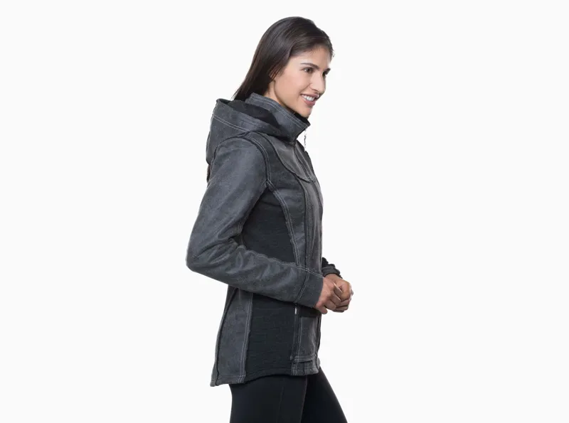 Kuhl Womens Dani Sherpa Jacket in Raven-1