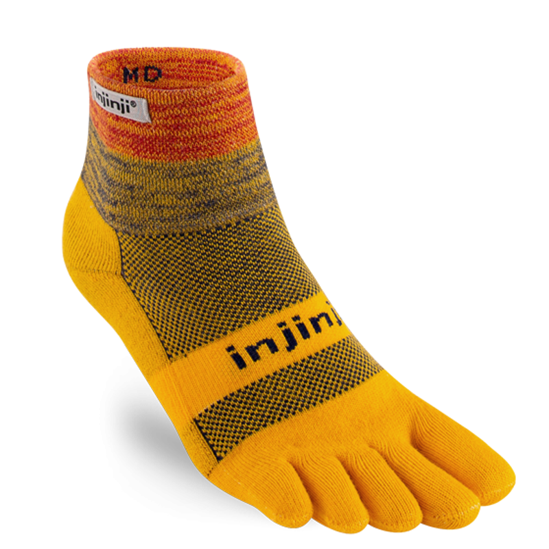 Injinji Trail Midweight Mini-Crew in Marigold