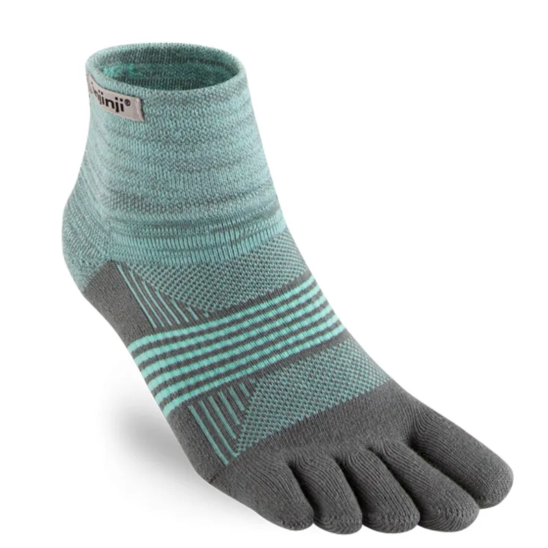 Injinji Trail Midweight Mini-Crew Women's Running Sock in Mint