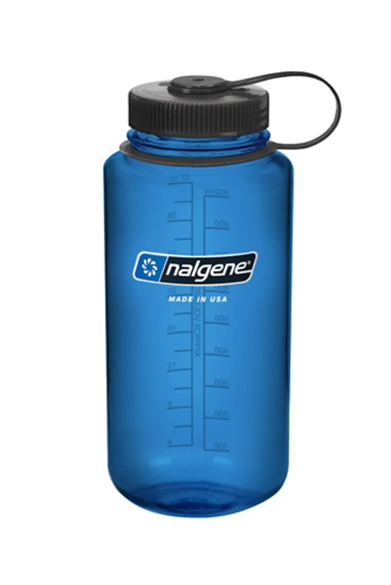 Nalgene Wide Mouth Loop-Top 1L Bottle in Blue