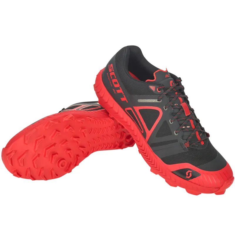Scott Supertrac RC Men's Trail Running Shoe in Black/Red-4
