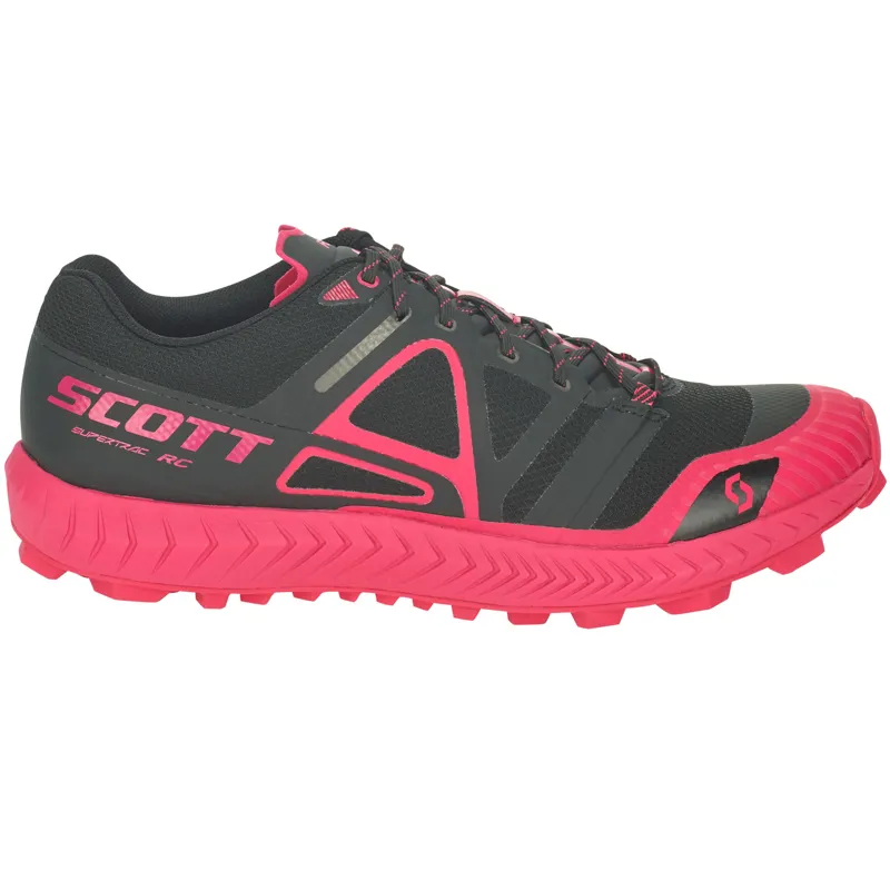 Scott Supertrac RC Womens Trail Running Shoe in Black/Pink