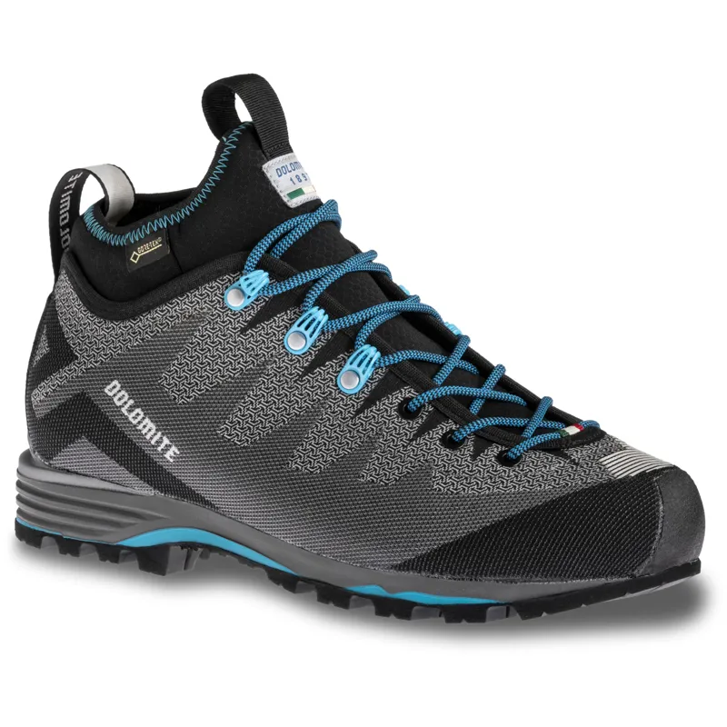 Dolomite Veloce GTX Womens Mountaineering Boot in Pewter Grey/Lake Blu
