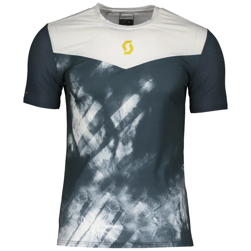 Scott Kinabalu SS Mens Running T-Shirt in Nightfall Blue/White