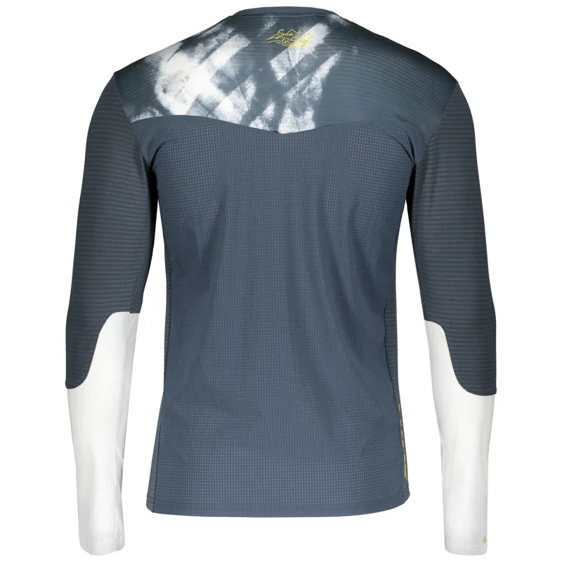 Scott Kinabalu Run Mens LS Top in Nightfall Blue/White-1