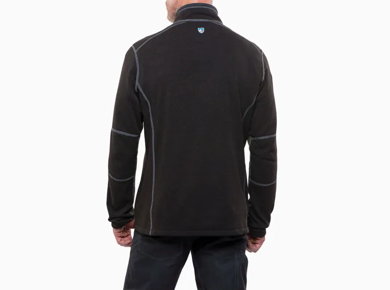 Kuhl Revel 1/4 Zip Sweater Men's Fleece in Charcoal/Olive-1