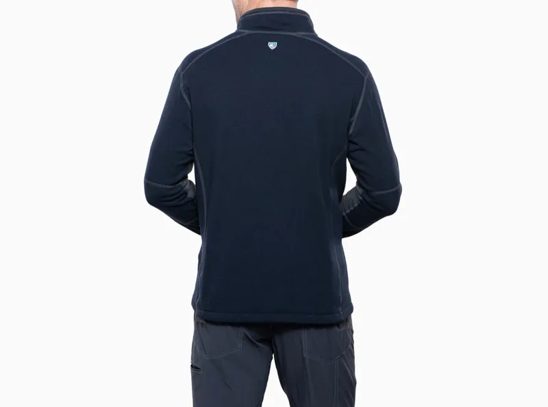 Kuhl Revel 1/4 Zip Sweater Men's Fleece in Mutiny Blue/Steel-1