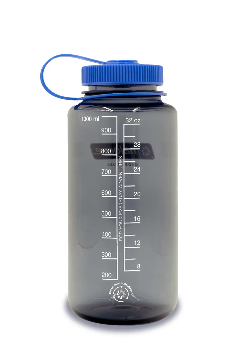 Nalgene Wide Mouth Sustain 1L/32oz Water Bottle in Grey-1