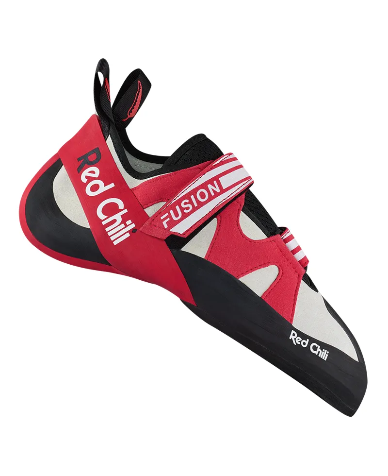 Red Chili Fusion VCR Mens Climbing Shoe in Red/White
