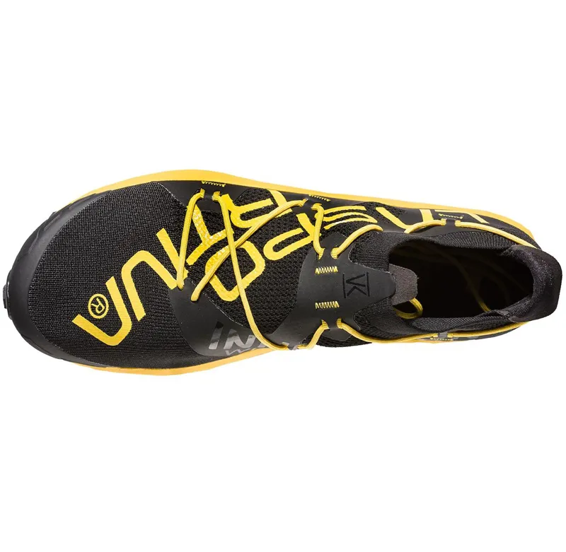 La Sportiva VK Unisex Mountain Running Shoe in Black/Yellow-4