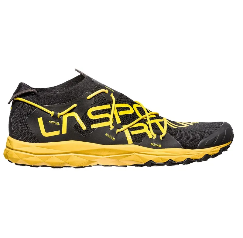 La Sportiva VK Unisex Mountain Running Shoe in Black/Yellow-2