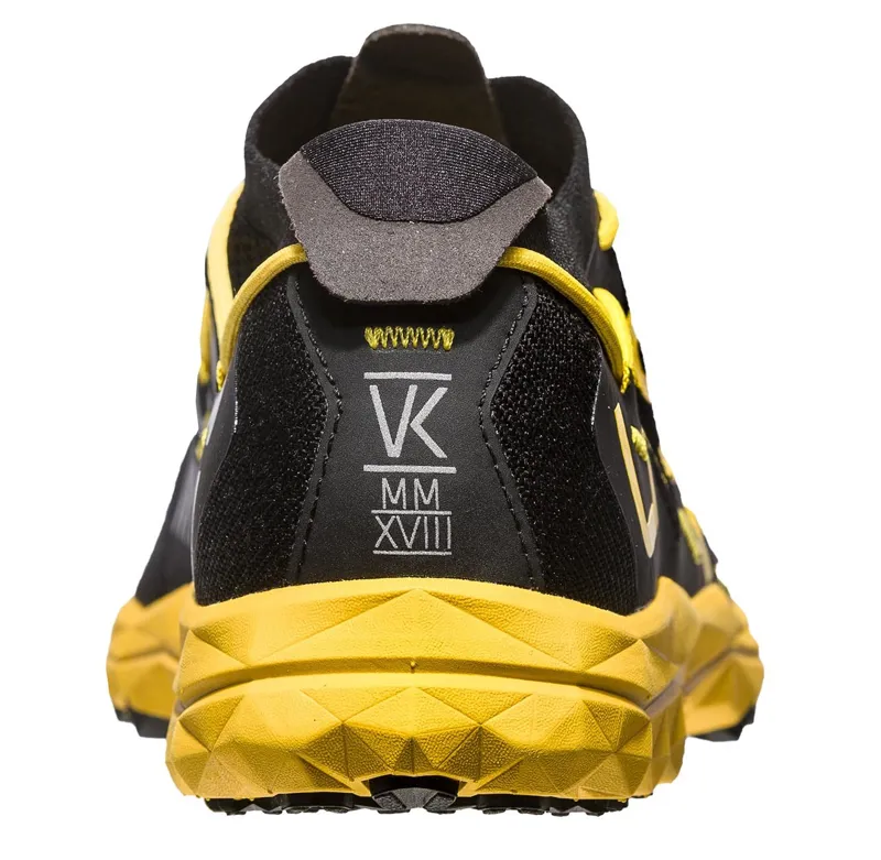 La Sportiva VK Unisex Mountain Running Shoe in Black/Yellow-5