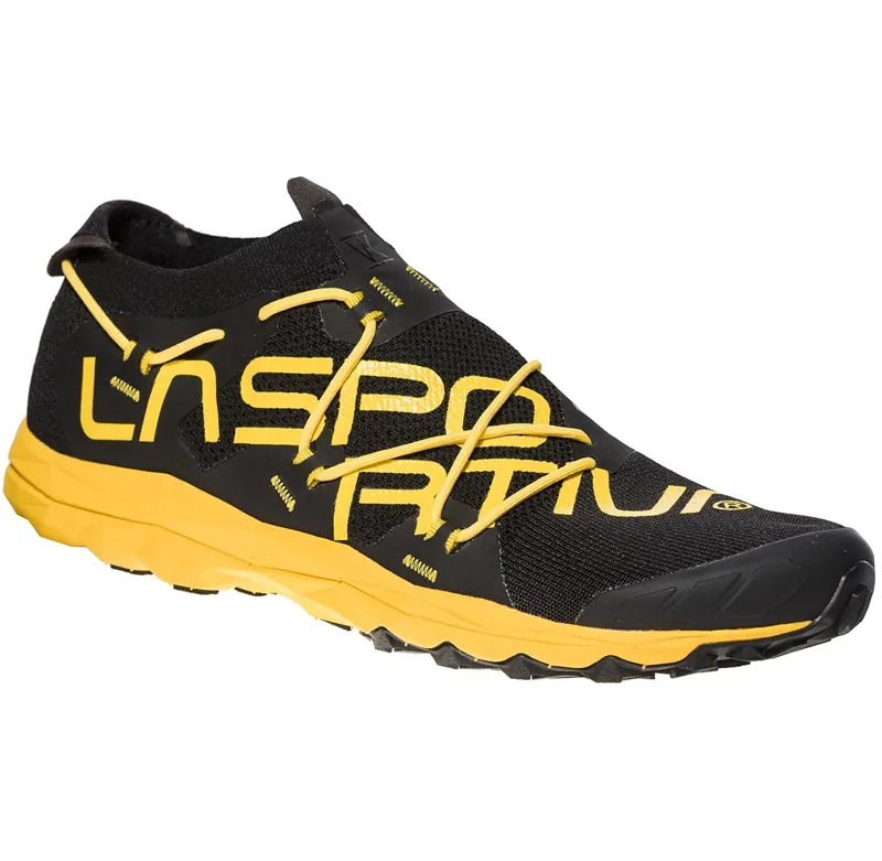 La Sportiva VK Unisex Mountain Running Shoe in Black/Yellow