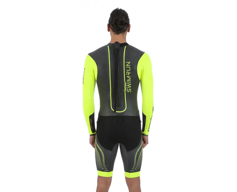 Speedo Fastskin Swimrun Wsuit Mens in Black/Yellow-1