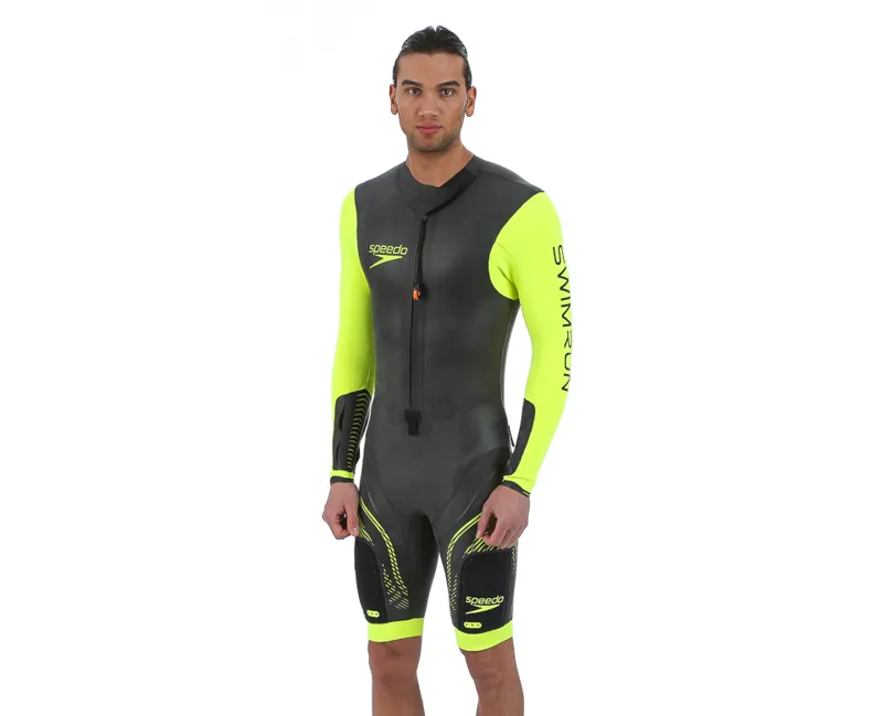Speedo Fastskin Swimrun Wsuit Mens in Black/Yellow-2