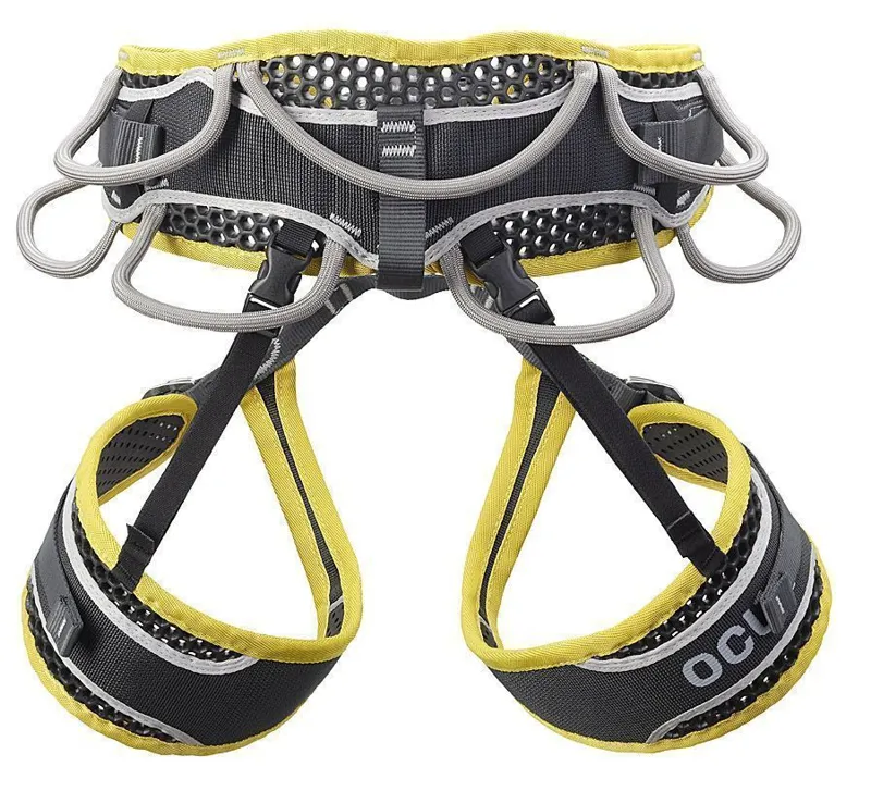 Ocun Webee Quattro Harness in Slate/Mustard-1