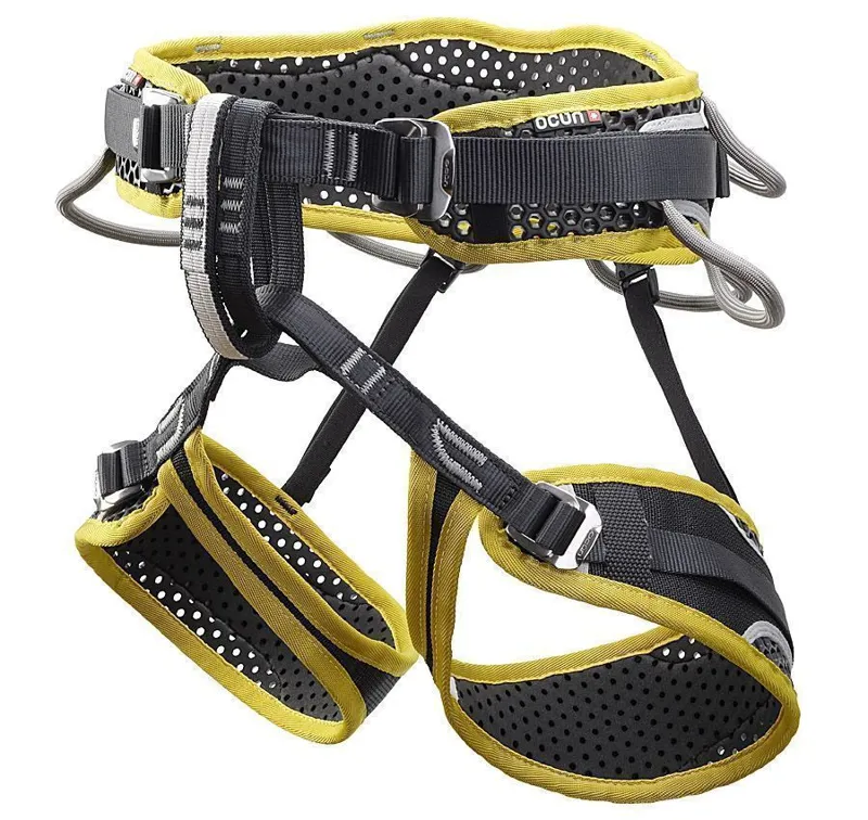 Ocun Webee Quattro Harness in Slate/Mustard